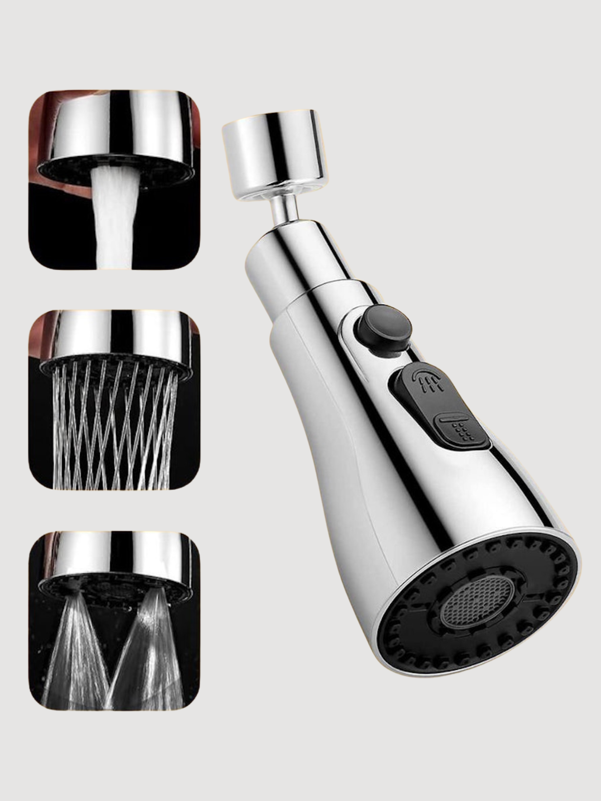 🏡 Versatile 3-Mode Kitchen Sink Faucet: Stream, Spray, & Pause.
