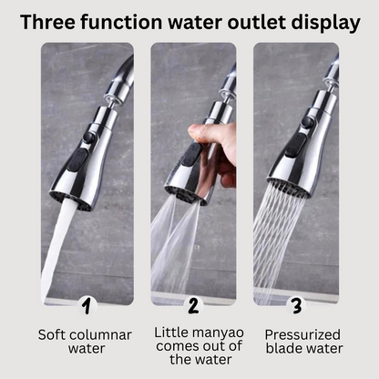 🏡 Versatile 3-Mode Kitchen Sink Faucet: Stream, Spray, & Pause.